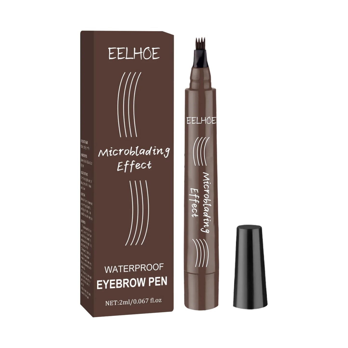 EELHOE 4-Point Microblading Eyebrow Pen | Waterproof, 5 Colors