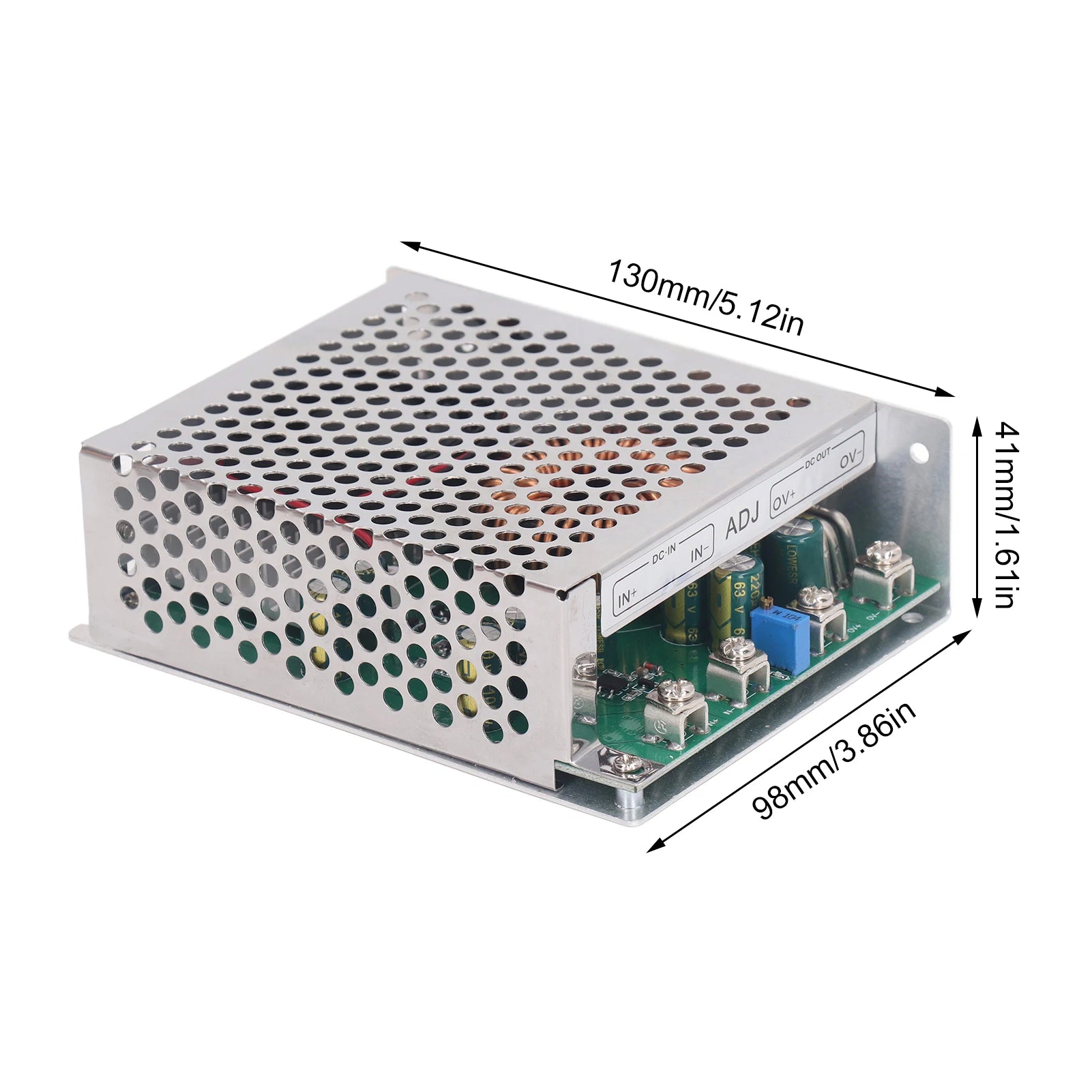 Module to Module 50A 1000W DC25‑90V Input DC2.5‑50V Output Adjustable Converter Module with Cooling Fan Peaceful Pleasures Health and Wellness