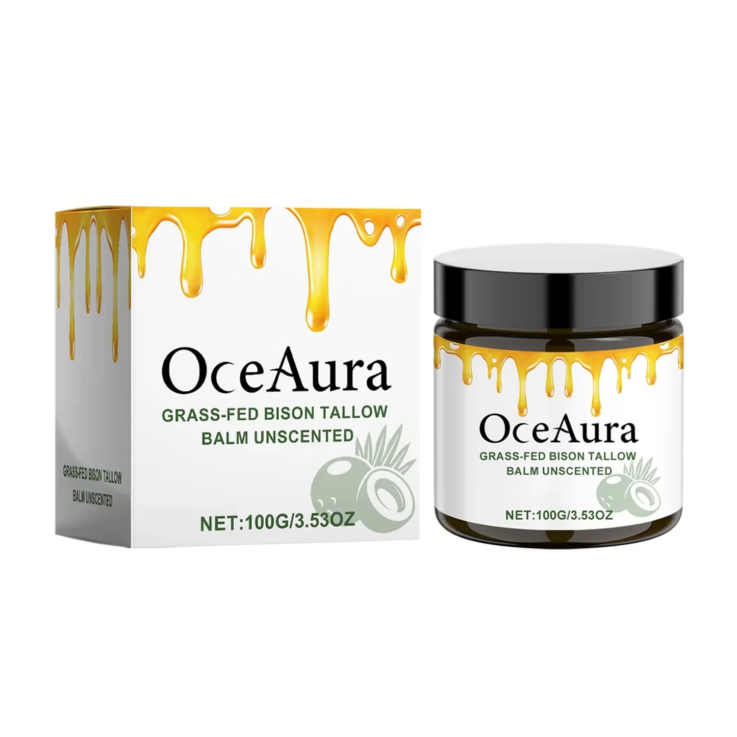 OceAura Organic Tallow Balm Face Cream – Collagen Moisturizer