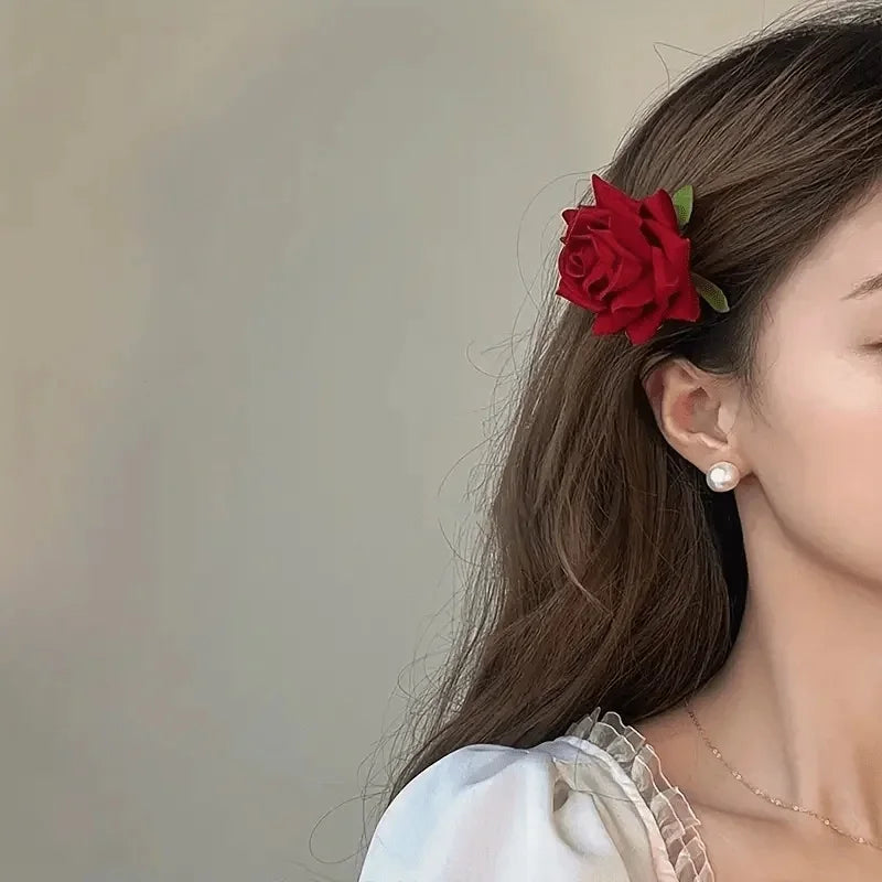 3pcs Elegant Rose Flower Hair Clips – Vintage Hair Accessories Peaceful Pleasures Health and Wellness