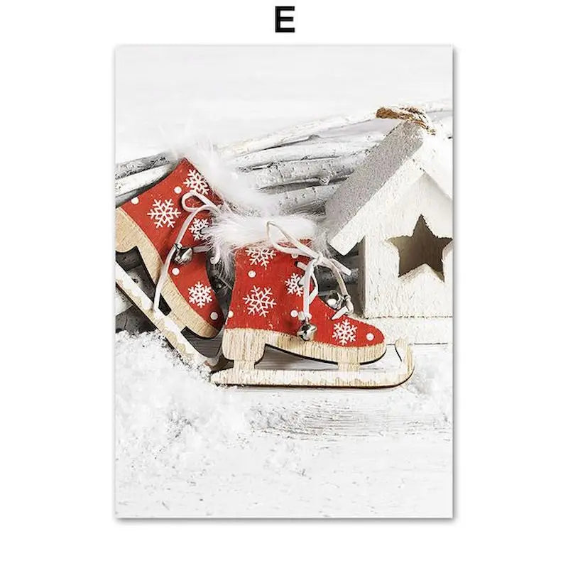 GATYZTORY 40×50cm Red House Winter Landscape Paint by Numbers Kit