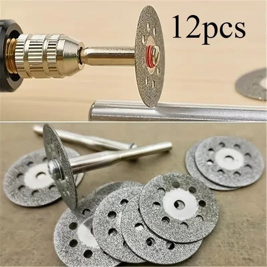 Diamond Cutting Disc Grinding Wheel Mandrel Metal Rotary Tool Peaceful Pleasures Health and Wellness