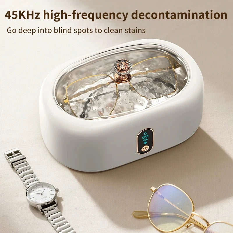 Digital Ultrasonic Cleaner Vibration Cleaning Machine Sonicator Bath for Jewelry Watch Glasses Circuit Board Parts Peaceful Pleasures Health and Wellness