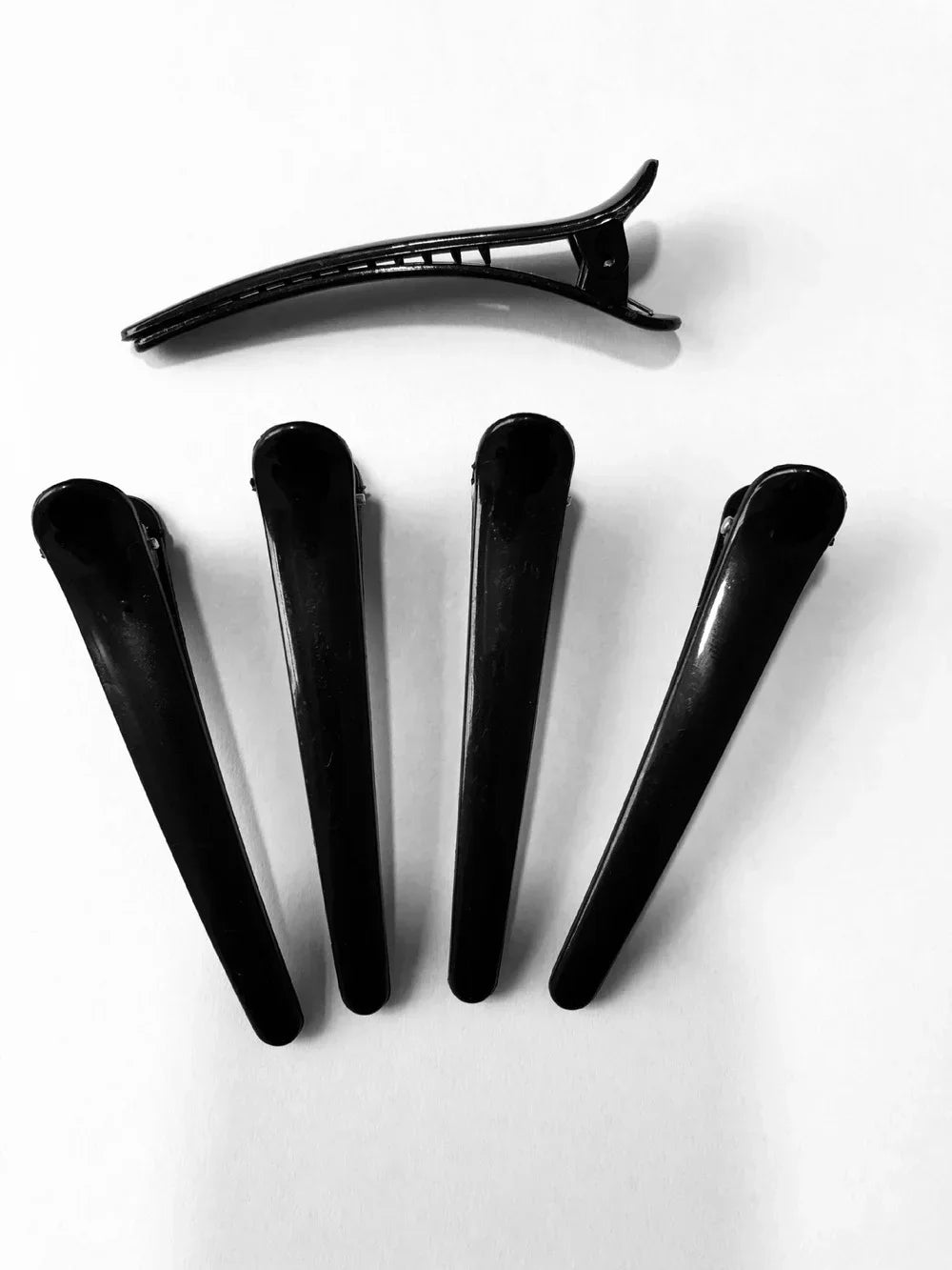 10-Pack Frosted Plastic Hair Clips – Side Barrettes for Women