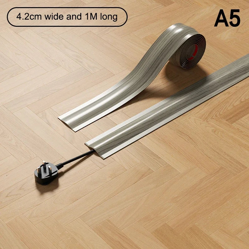 Soft PVC Floor Cord Cover | Cable Hider Wire Protector Floor Cable Hider Peaceful Pleasures Health and Wellness A5
