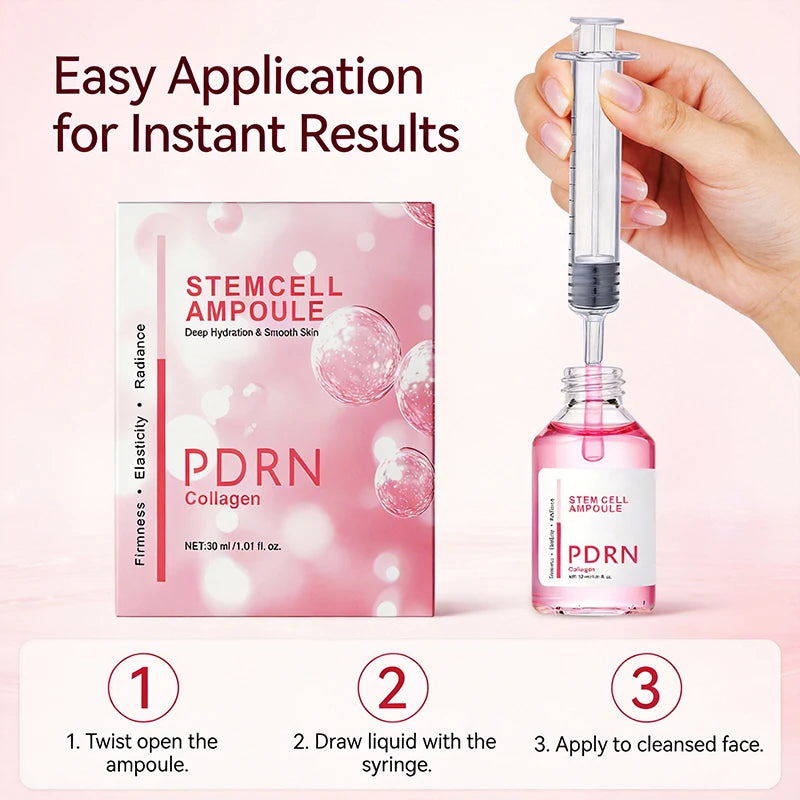 PDRN Collagen Stem Cell Ampoule Hydrating Facial Serum 30ml