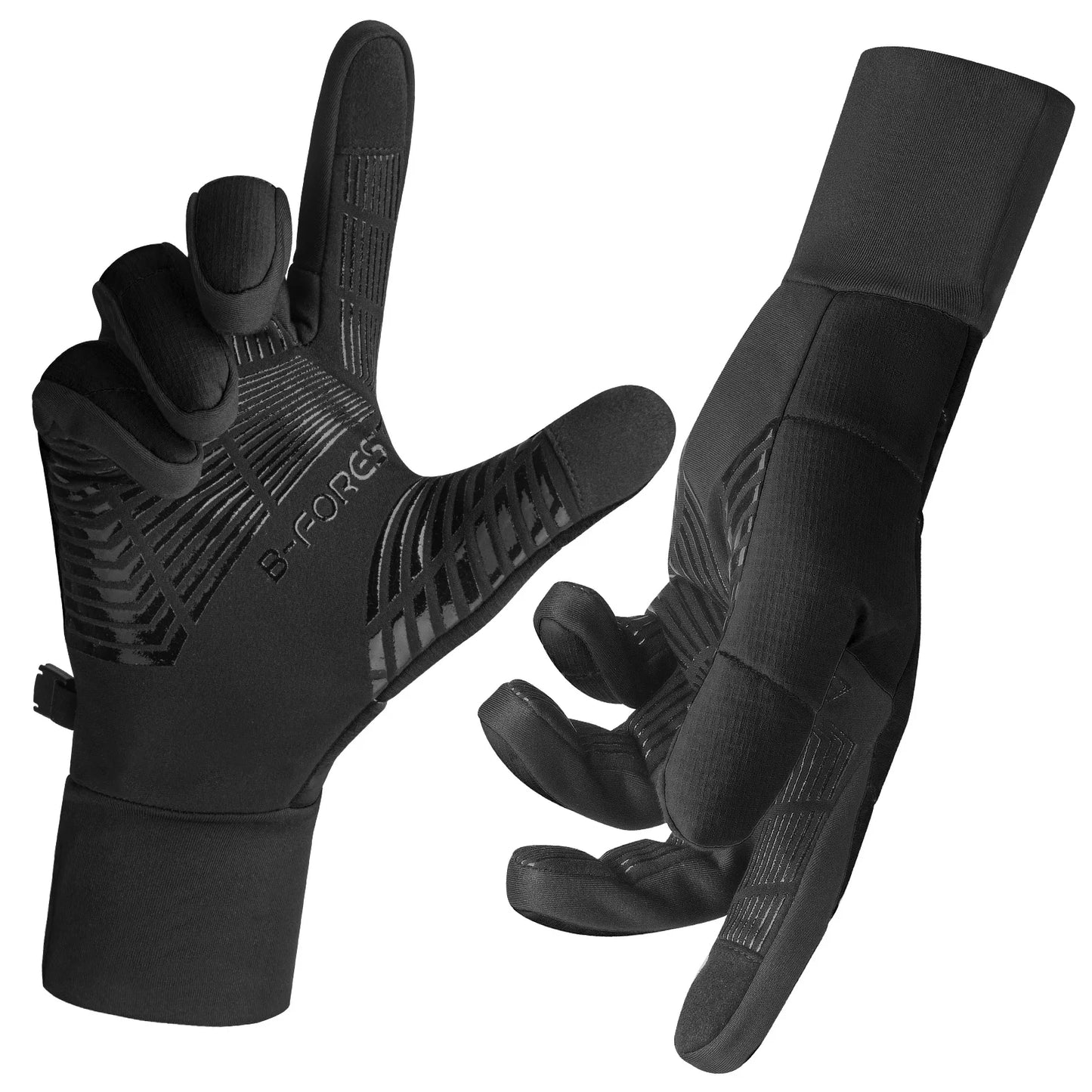 1pair Fall Winter Thermal Gloves for Men & Women - Non-Slip Grip, Cold Weather Outdoor Sports Gloves for Biking, Running, Skiing Peaceful Pleasures Health and Wellness