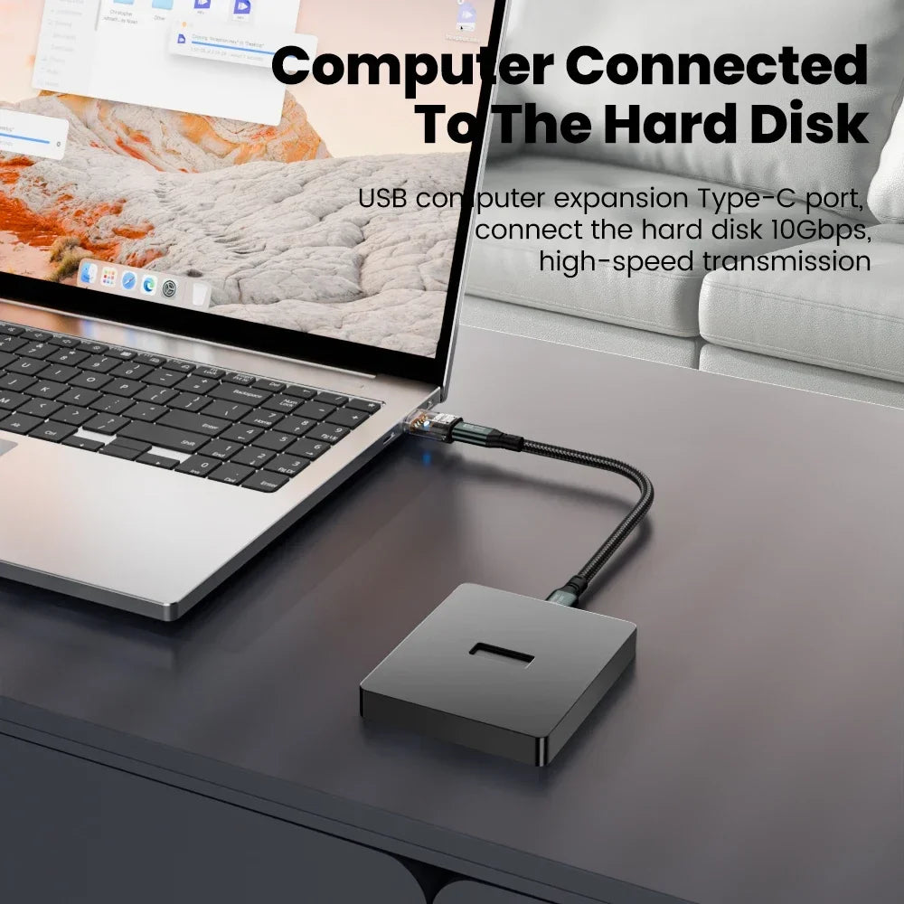 USB-C to USB-A Adapter | 120W Fast Charging, 10Gbps OTG Peaceful Pleasures Health and Wellness