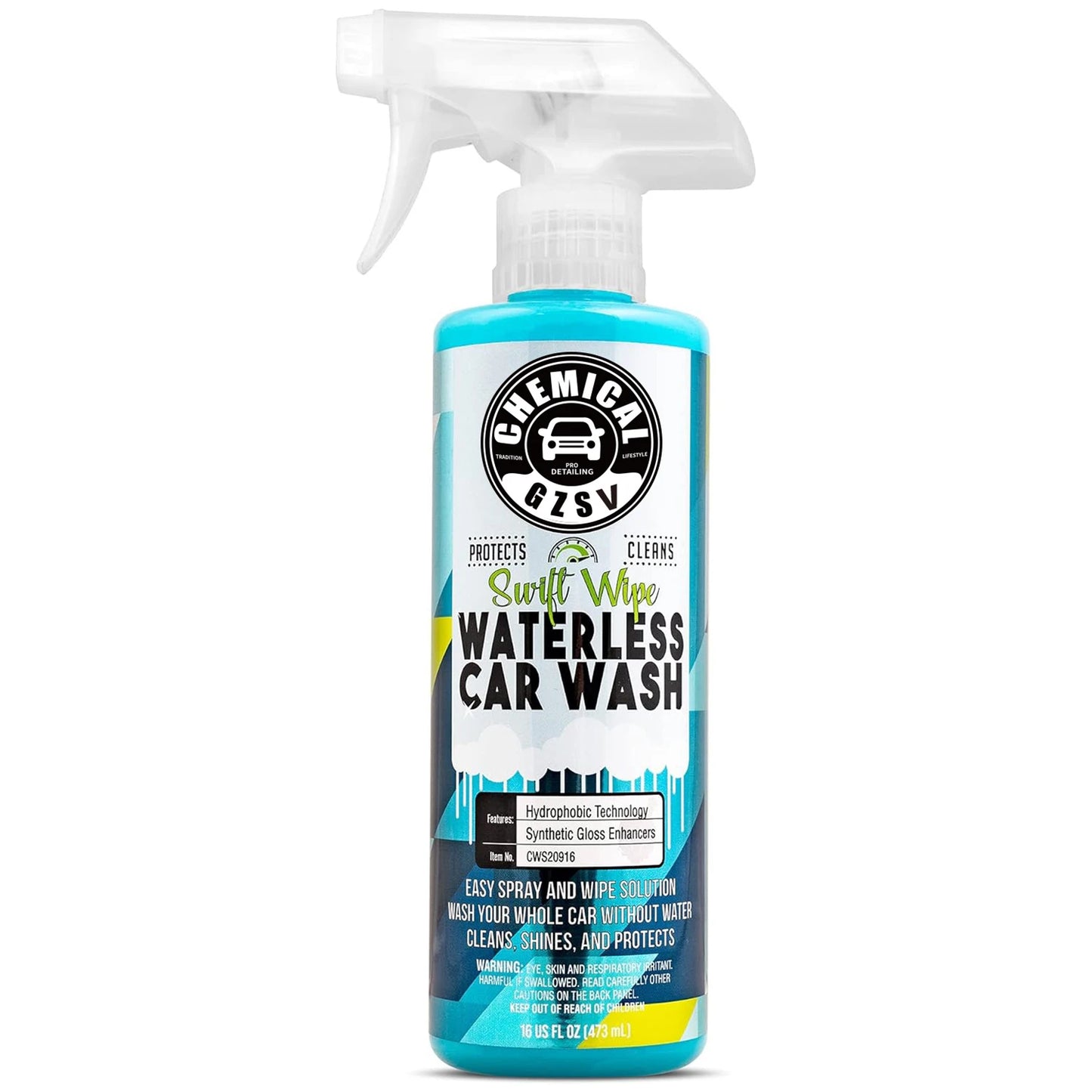 Chemical Swift Wipe Waterless Car Wash Safe for Cars Trucks Motorcycles RVs Peaceful Pleasures Health and Wellness 473ml