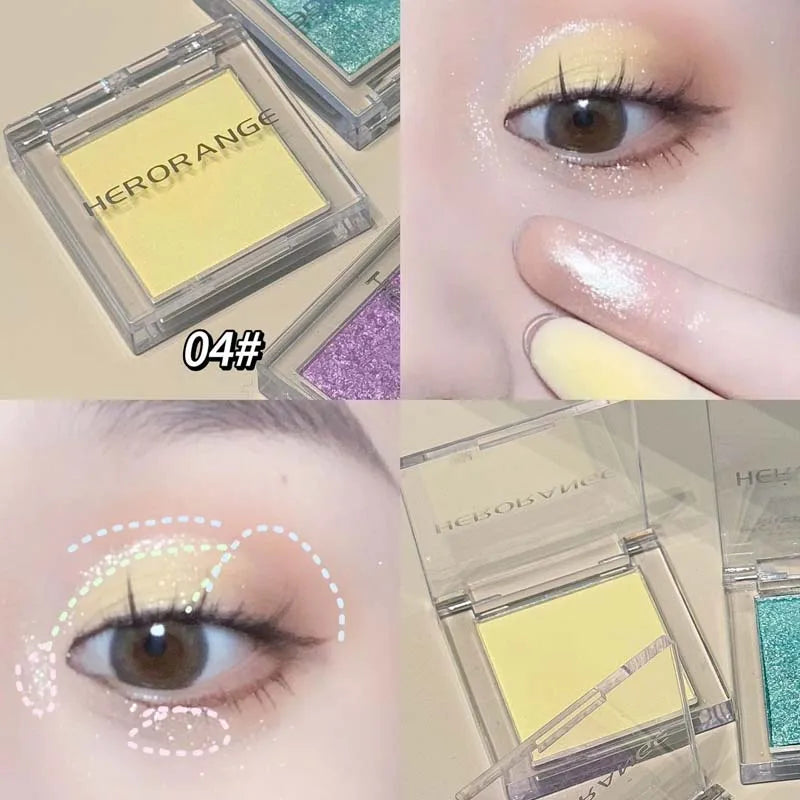 HERORANGE Matte Glitter Cream Eyeshadow | Waterproof, 8 Shades