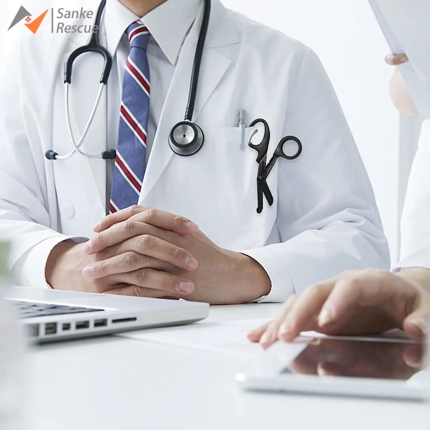 Trauma Shears Stainless Steel Medical Scissors, Bandage Scissors with Carabiner, Nursing Surgical urses,Doctors,Nursing EMT EMS Peaceful Pleasures Health and Wellness