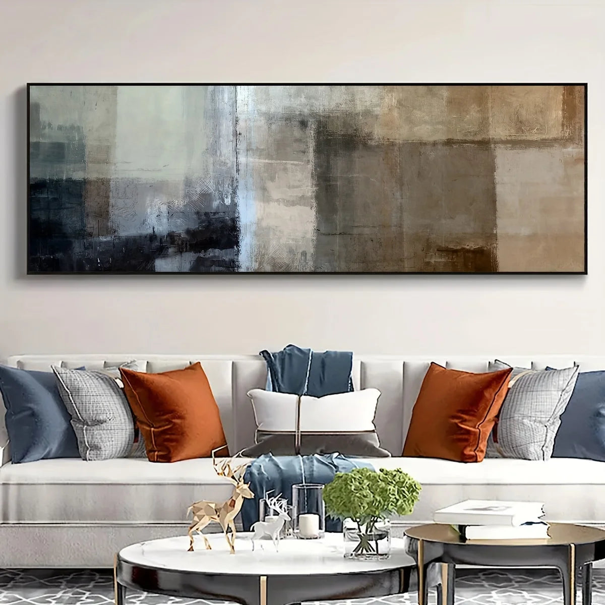 Modern Minimalist Wall Art Large Size Abstract Color Block HD Canvas Oil Paintings Posters Prints Home Bedroom Living Room Decor Peaceful Pleasures Health and Wellness