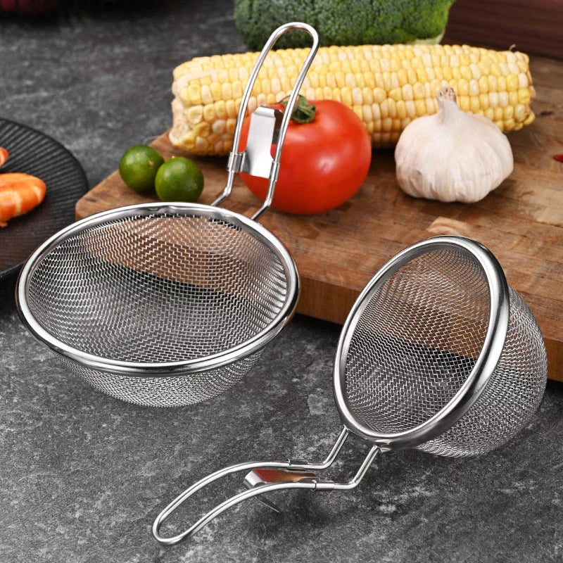 304 Stainless Steel Hot Pot Strainer with Hook | Lo Mein Skimmer Kitchen Strainer Peaceful Pleasures Health and Wellness