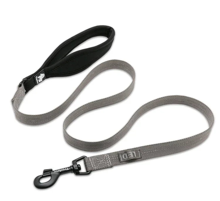 Truelove Pet Nylon Reflective Leash used harness and collar For Small Big Dog and Cat All Breed Training Running Walking TLL2771 Peaceful Pleasures Health and Wellness Grey L China Mainland