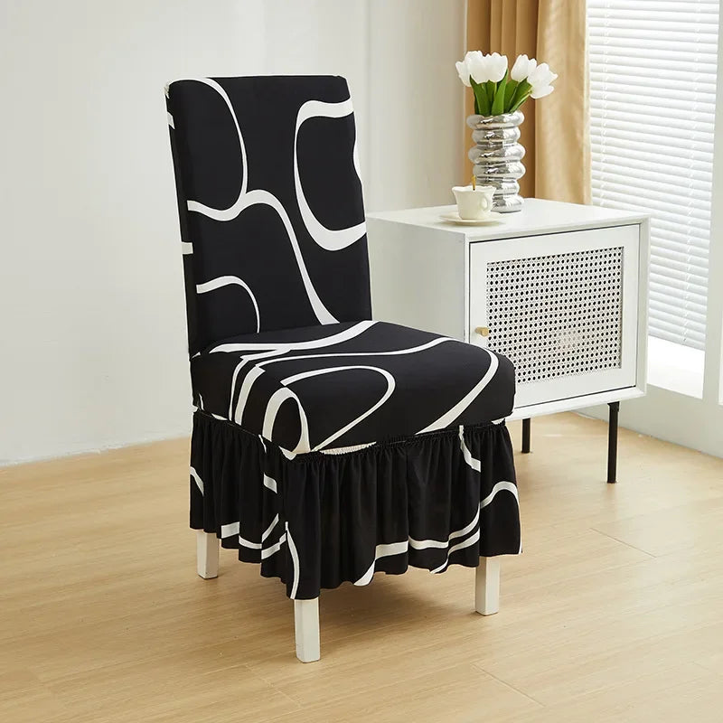 Ruched Spandex Stretch Chair Covers for Dining, Wedding & Banquet