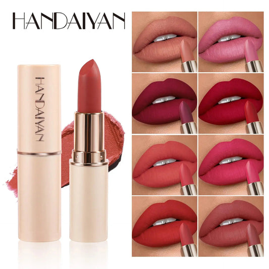 Handaiyan Matte Velvet Lipstick – Waterproof, 8 Colors Matte Lipstick Oasis Select