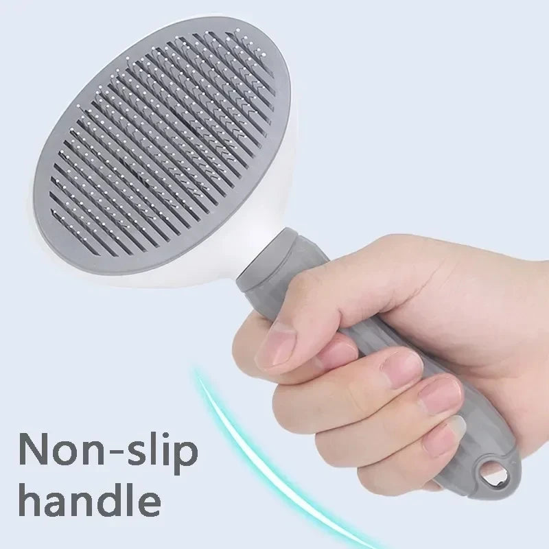 Pet Dog Brush Cat Comb Self Cleaning Pet Hair Remover Brush For Dogs Cats Grooming Tools Pets Dematting Comb Dogs Accessories Peaceful Pleasures Health and Wellness
