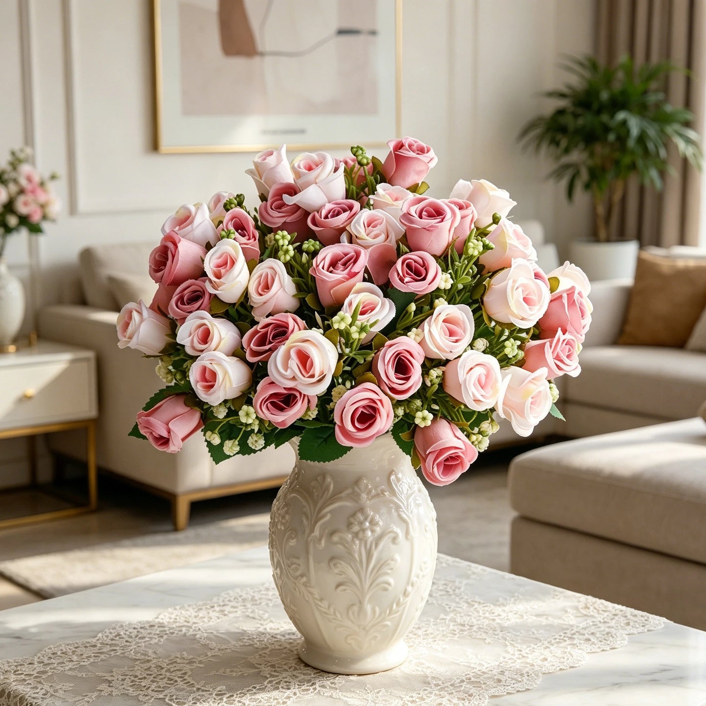 Silk Artificial Flower Bouquet | Wedding, Home & Garden Decor