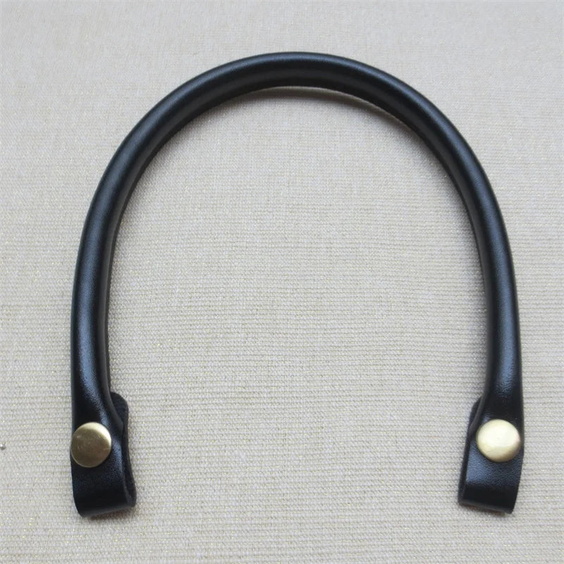Bag Handles Replacement for Handbags Women Shoulder Bag Strap PU Leather Bags Belt Solid Color Clasp Accessories Peaceful Pleasures Health and Wellness Black