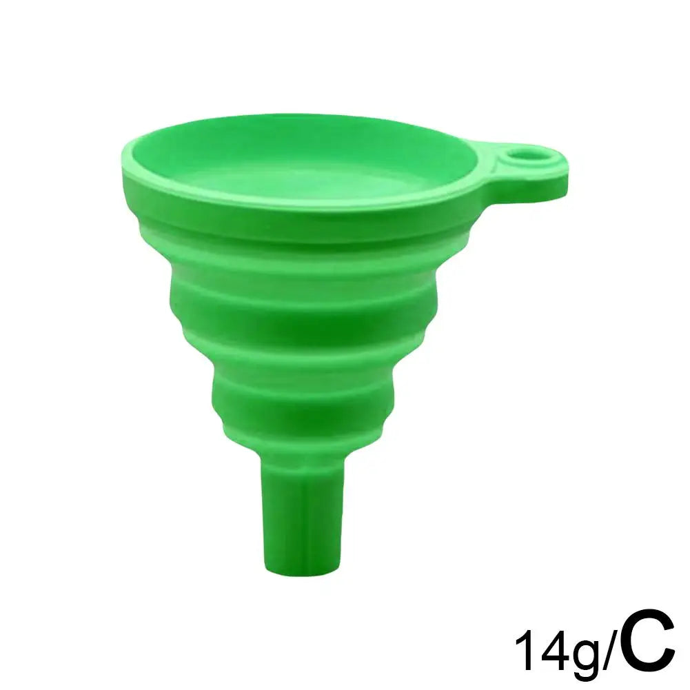 Silicone Separatory filter funnel Car Universal Liquid Funnel Washer Fluid Change Foldable Portable Auto Engine Oil Petrol Chang Peaceful Pleasures Health and Wellness C