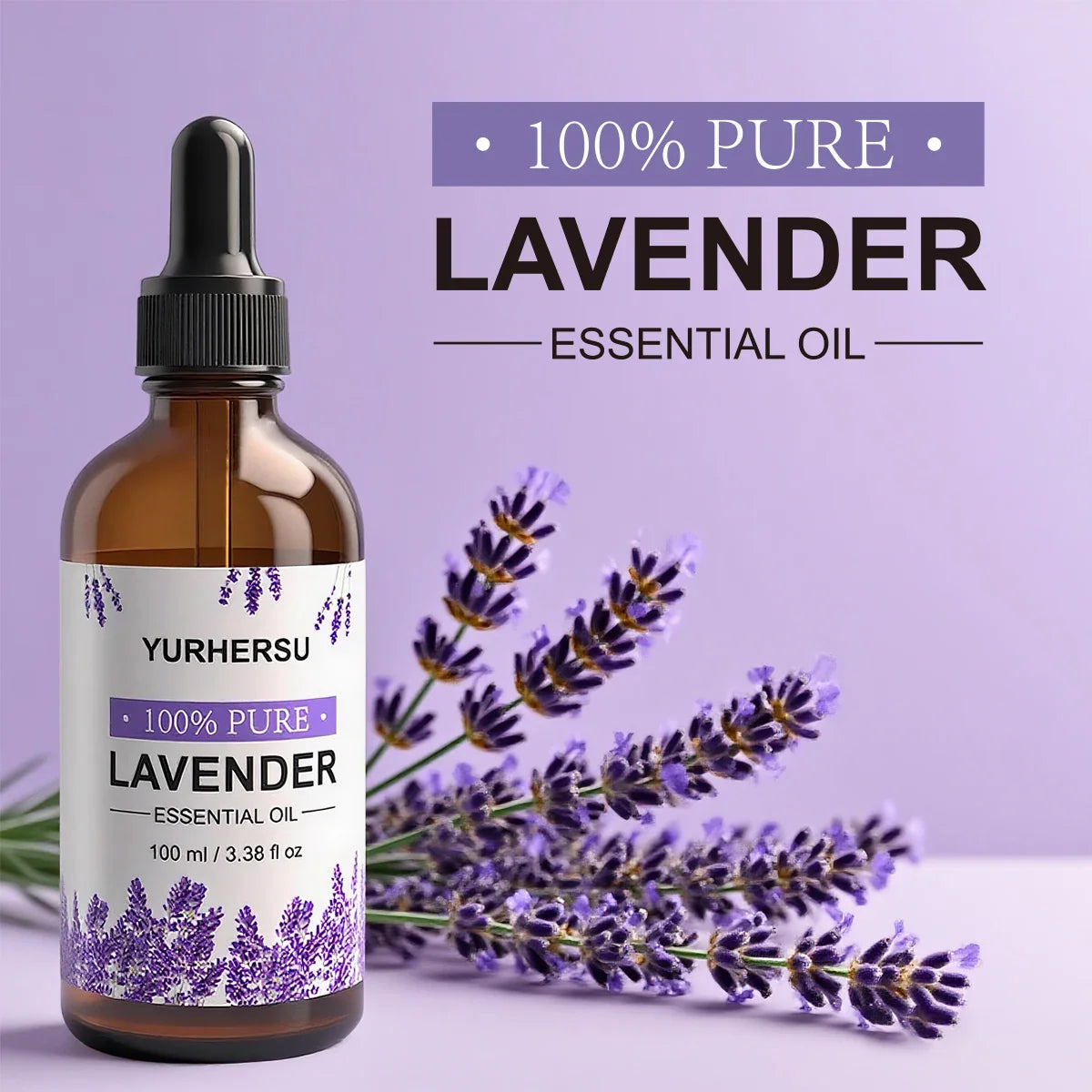 100% Pure Lavender Essential Oil – Aromatherapy & Skin Care