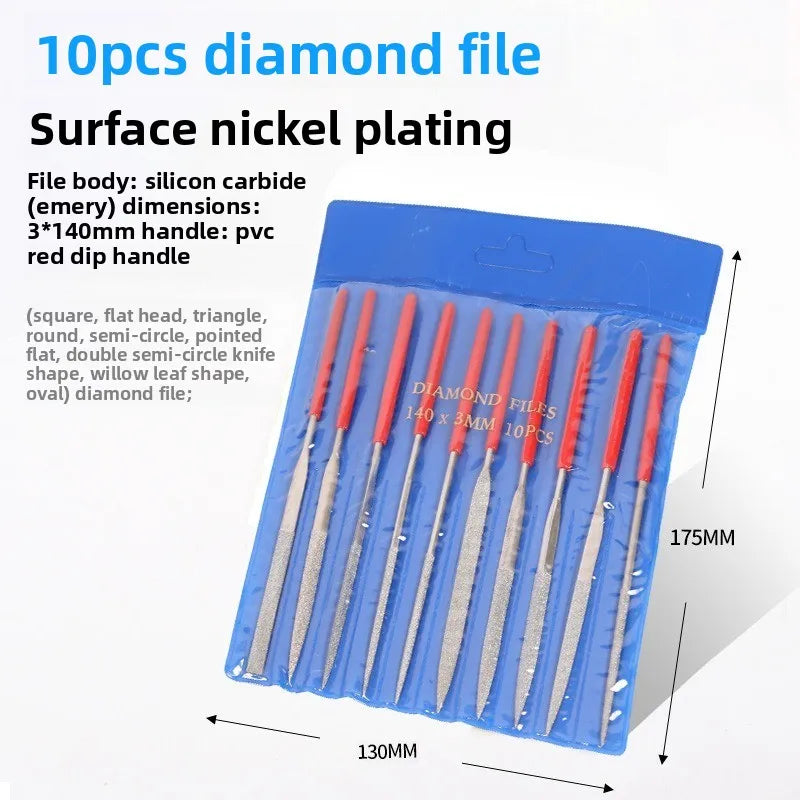 Guitar Pillow Groove Grinding File DIY Diamond Plastic Handle