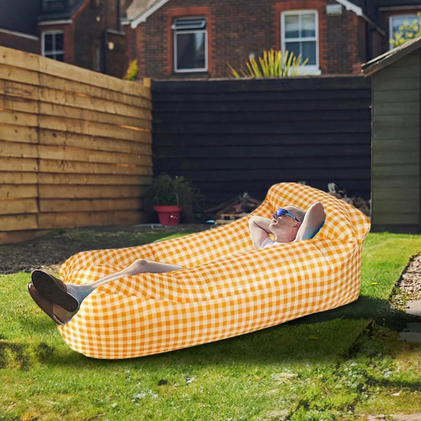 Inflatable Lounger Air Sofa – Portable Waterproof Outdoor Couch