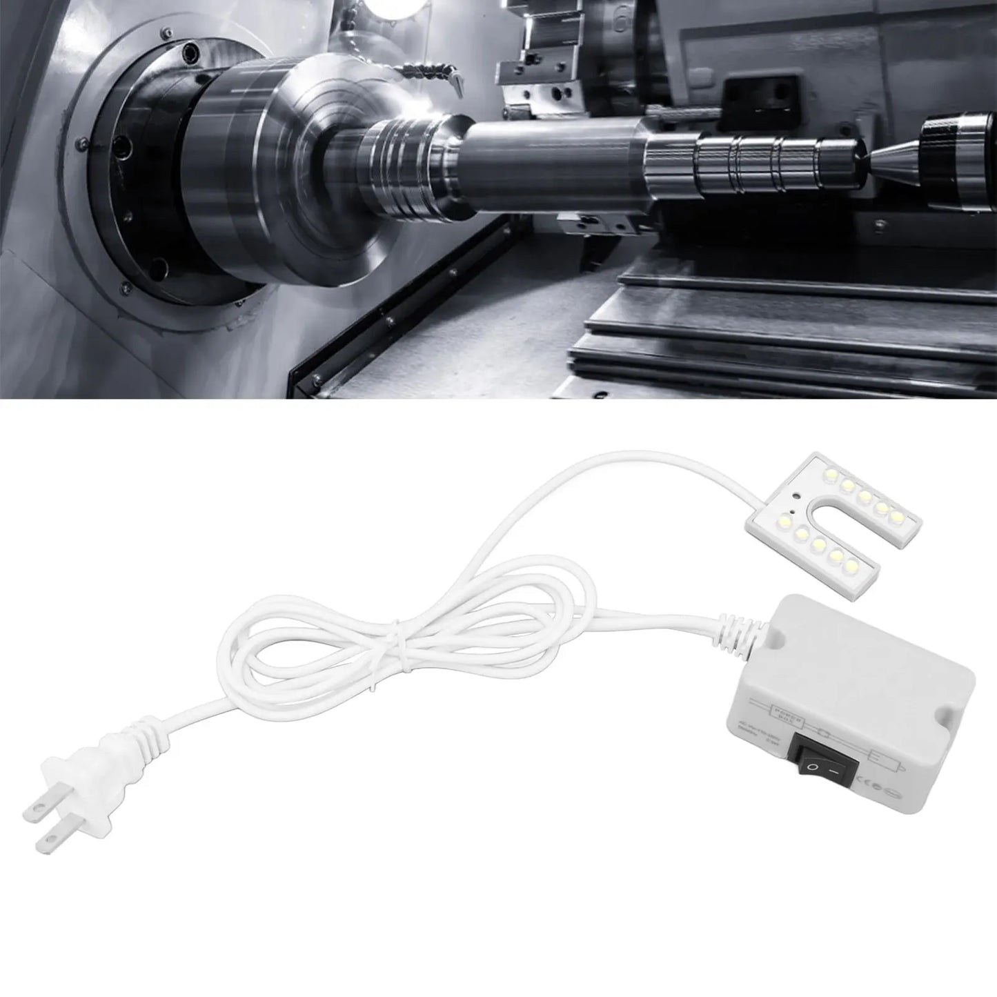 Machine Tool Work Light Sewing Machine Light 10 LED Beads Bright Natural Light Working Gooseneck Lamp with Magnetic Base Peaceful Pleasures Health and Wellness