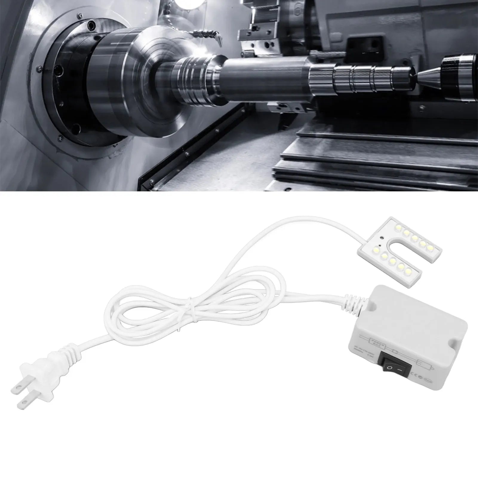 Machine Tool Work Light Sewing Machine Light 10 LED Beads Bright Natural Light Working Gooseneck Lamp with Magnetic Base Peaceful Pleasures Health and Wellness