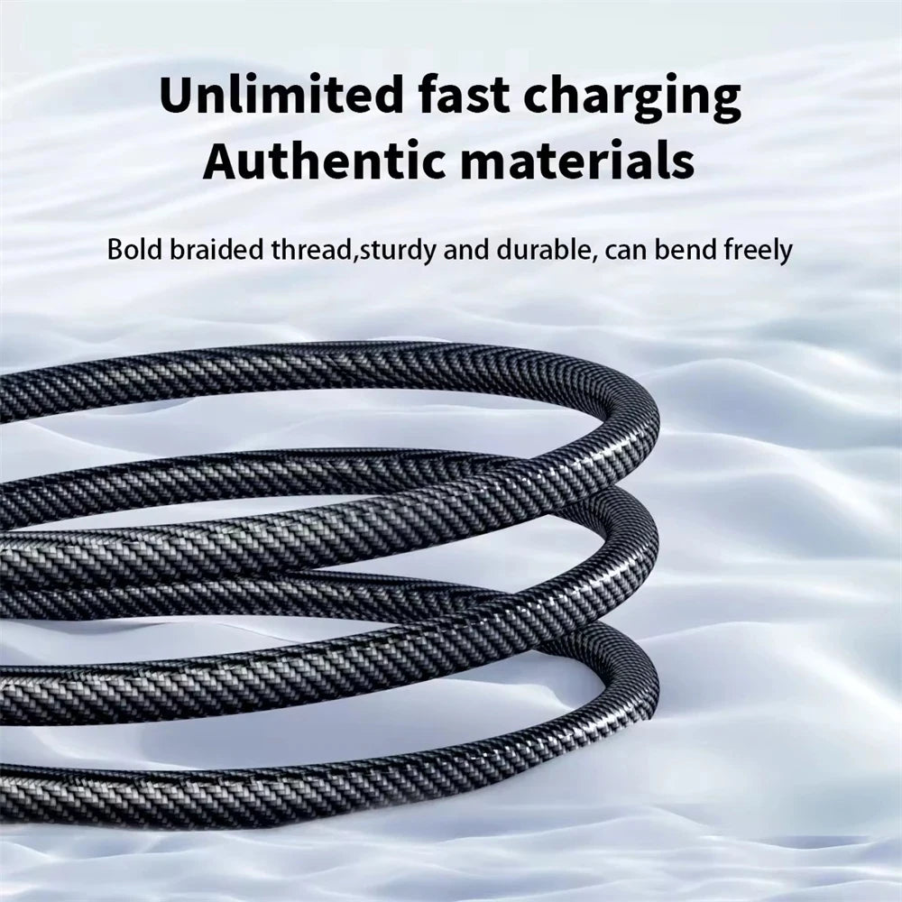 120W USB-A to USB-C Fast Charge Cable | LED Display 6A