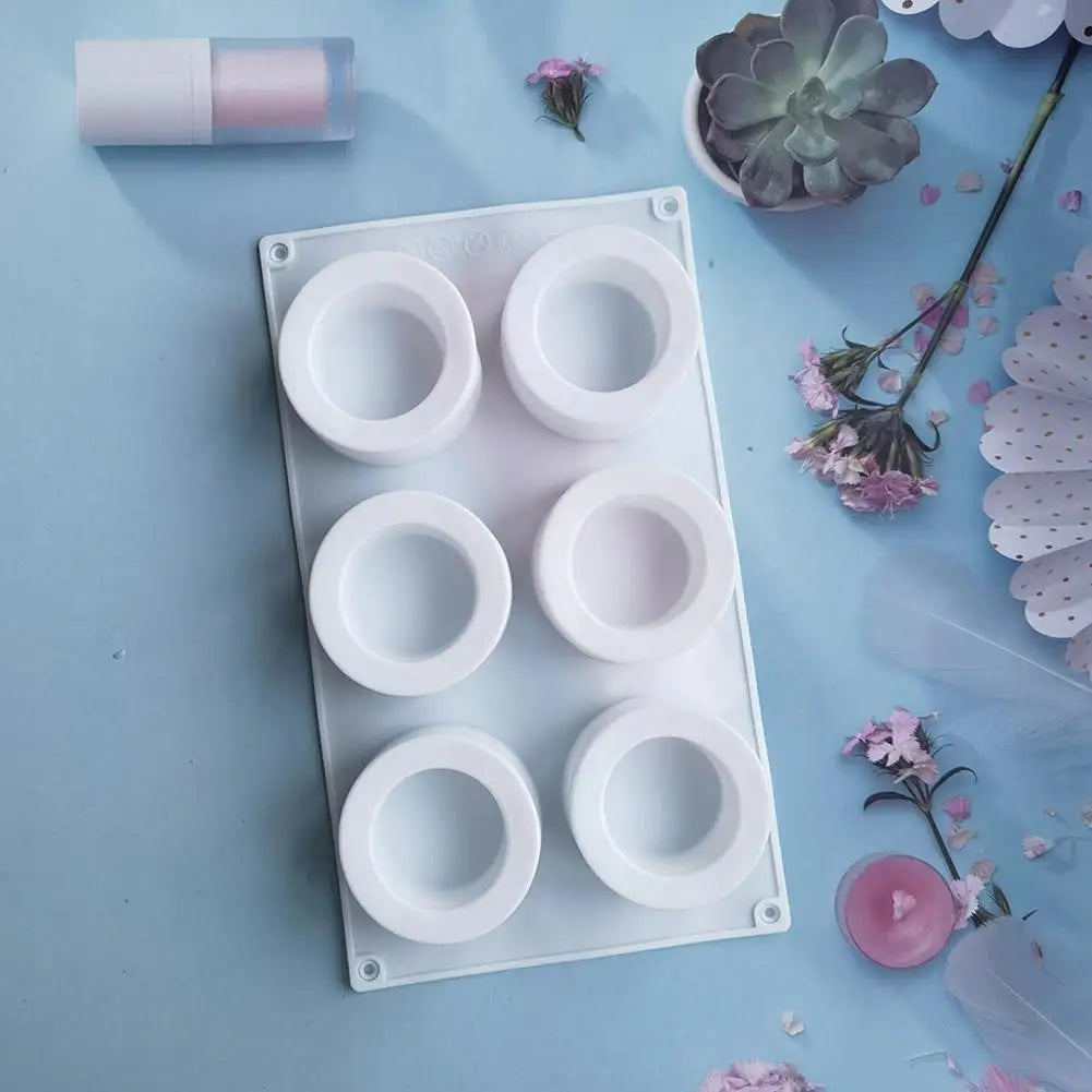 6-Hole Silicone Cake Mold for Delicious Cupcakes Peaceful Pleasures Health and Wellness