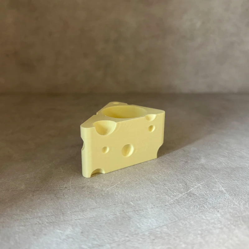 Mini Cheese Succulent Pots Set of 2 | Cute Desktop Plant Decor