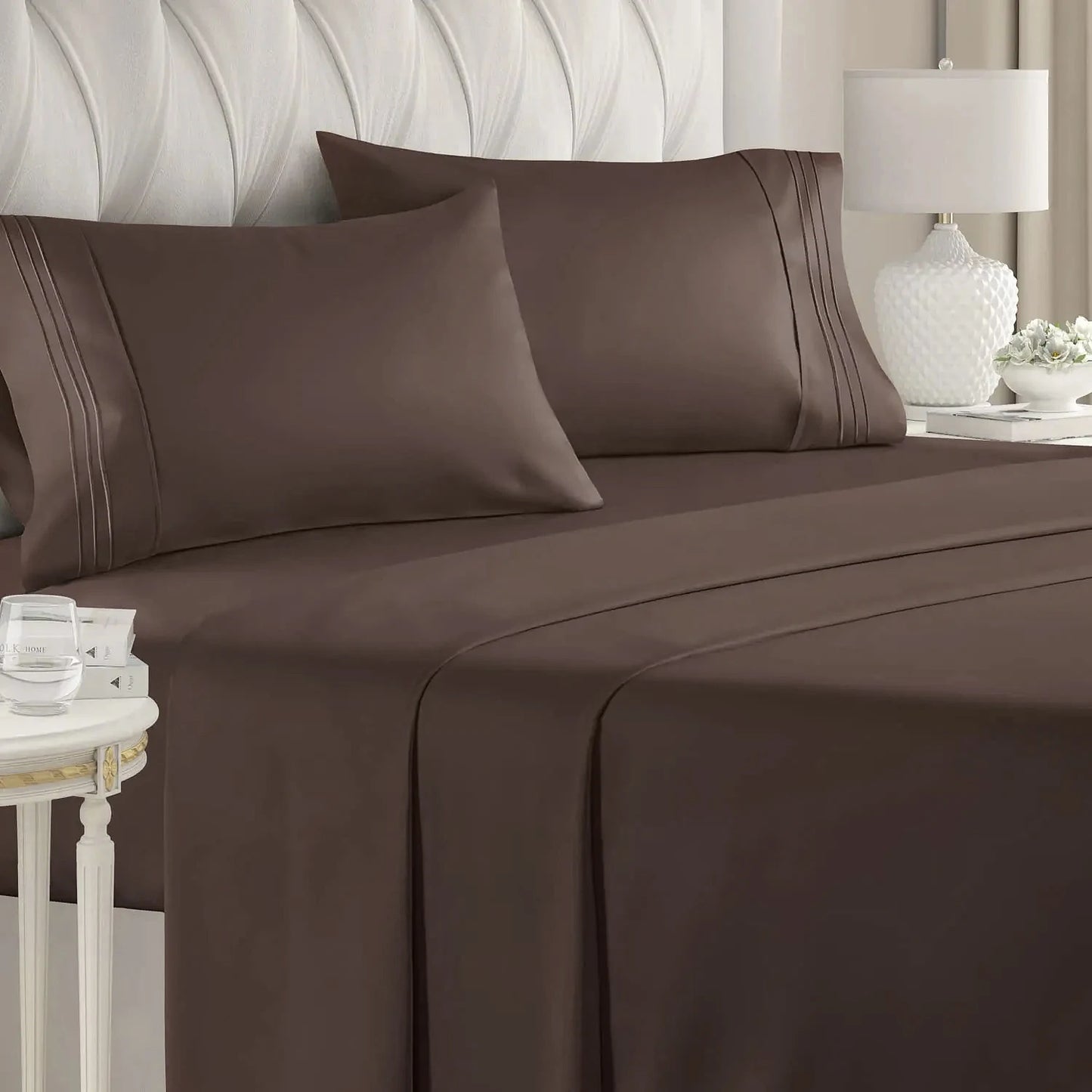 Battilo 4-Piece Luxury Microfiber Bed Sheet Set | All Sizes