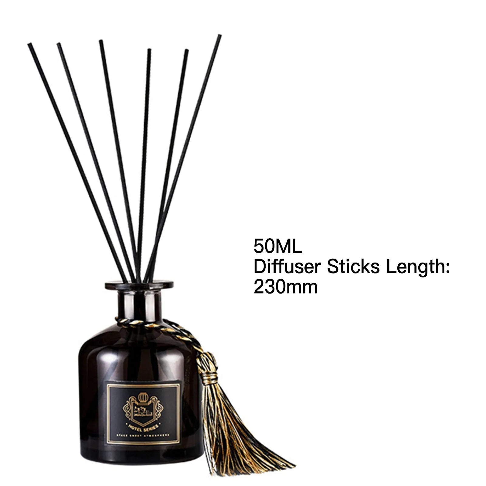 50ml Home Fragrance Diffuser Oil Scented Oil with 6 Diffuser Sticks Gift for Friends Family Members Peaceful Pleasures Health and Wellness