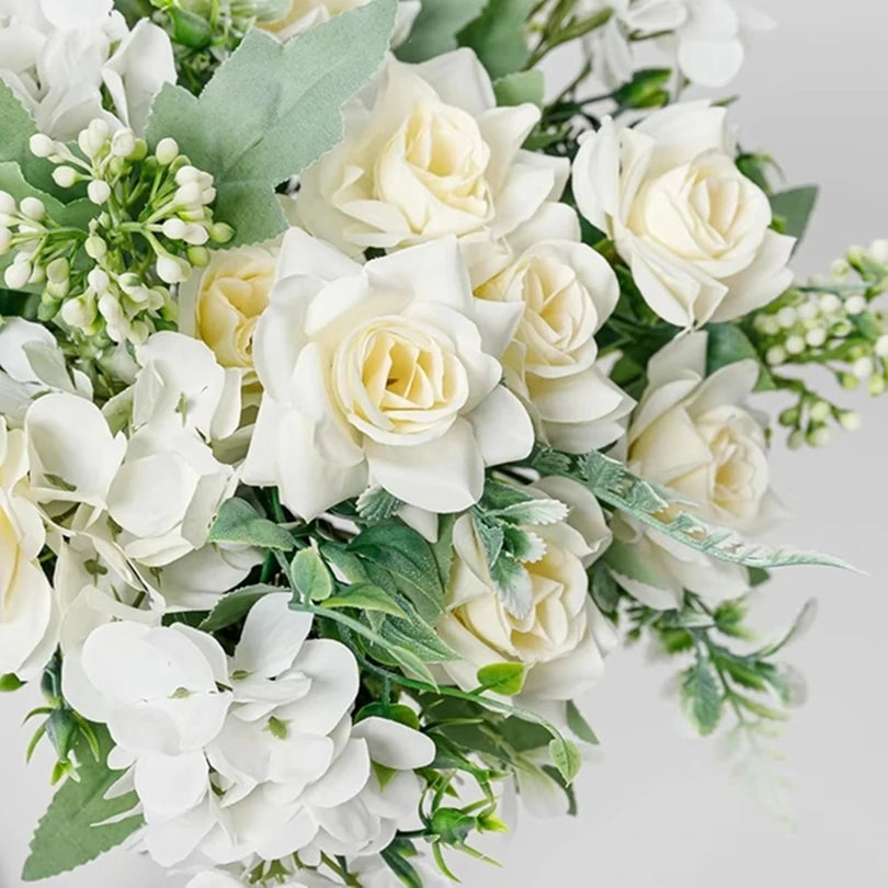Silk Gardenia Hydrangea Artificial Bouquet | Wedding & Home Decor