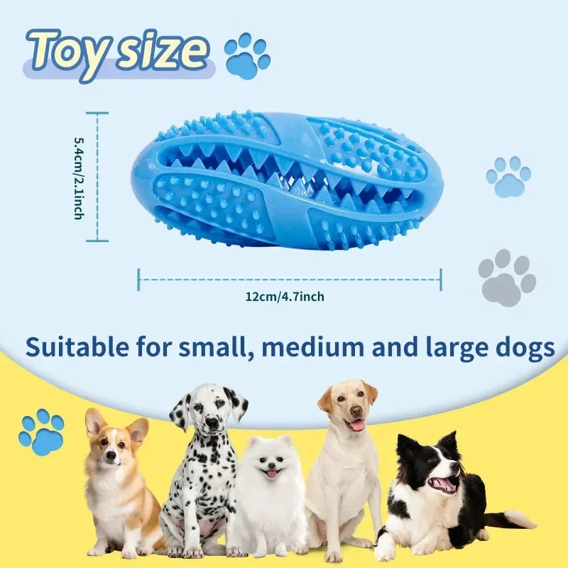 Interactive Rubber Dog Ball – Chew Toy & Treat Dispenser Dog Chew Toy Peaceful Pleasures Health and Wellness
