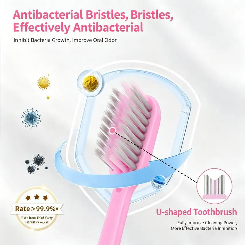 Folding Travel Toothbrush – Portable Mini, Soft Bristles Travel Toothbrush Peaceful Pleasures Health and Wellness