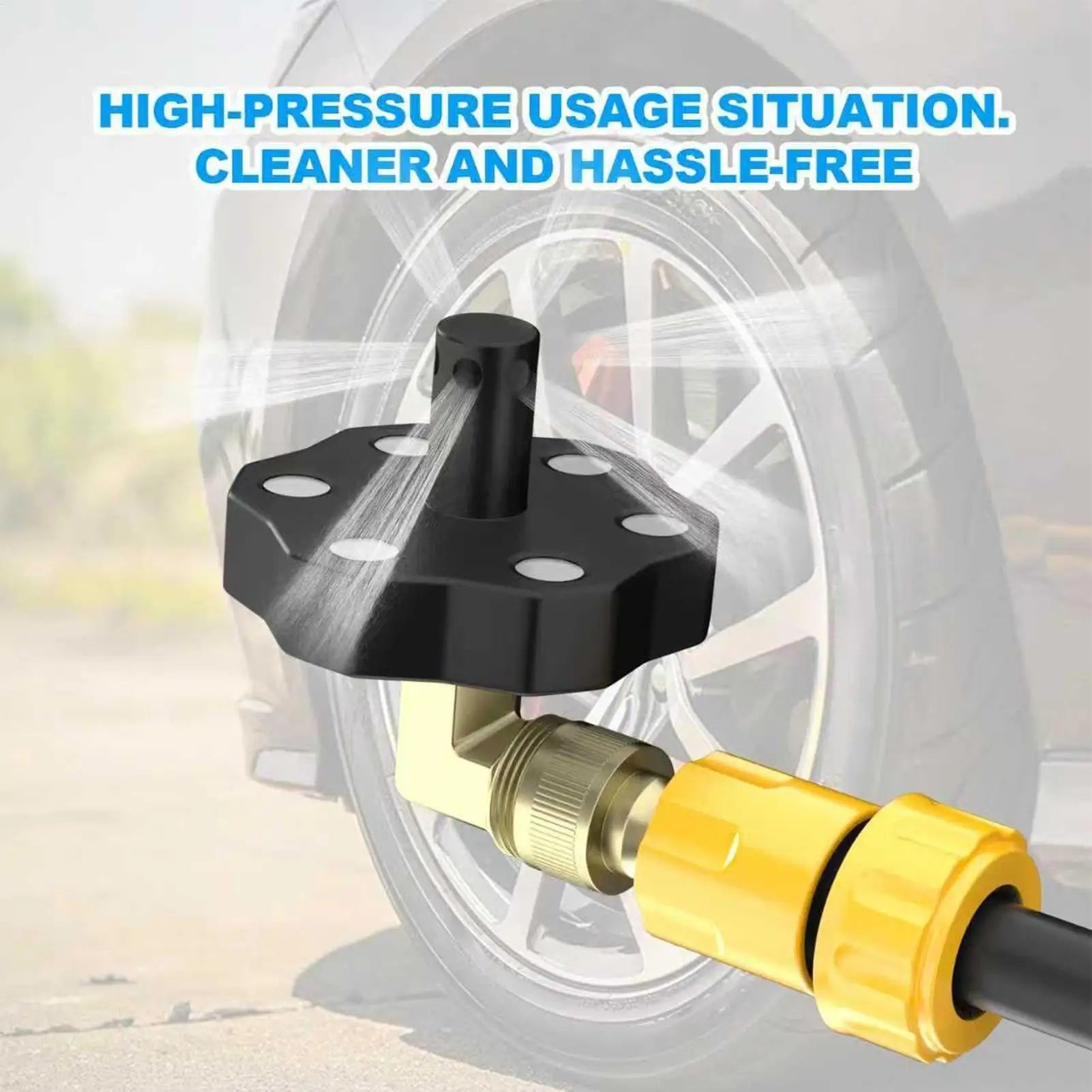 Chassis Cleaner with Magnetic Nozzle High Pressure Truck Underbody Flushing Tool Car Undercarriage Washer for SUV Pickup RV Tire Peaceful Pleasures Health and Wellness