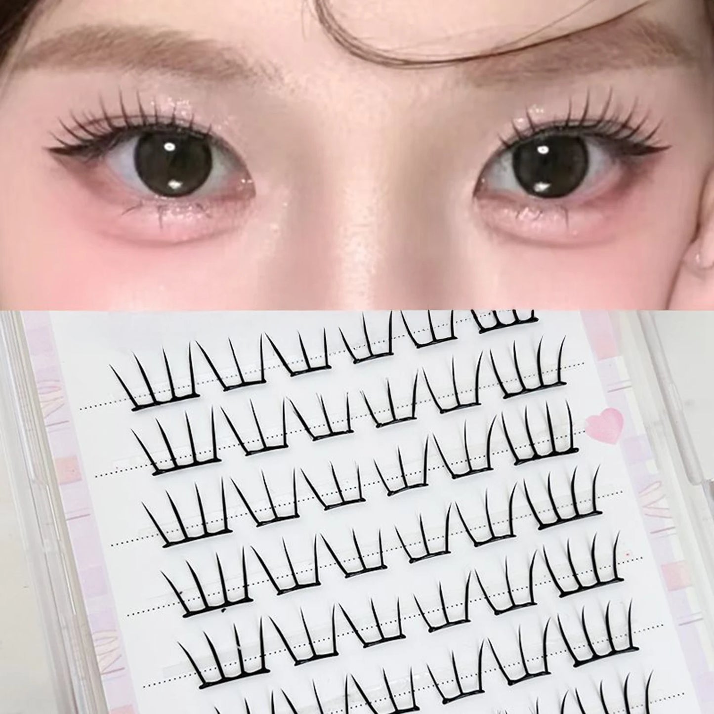 DIY Cluster Lash Extensions 9–12mm | Wispy False Eyelashes