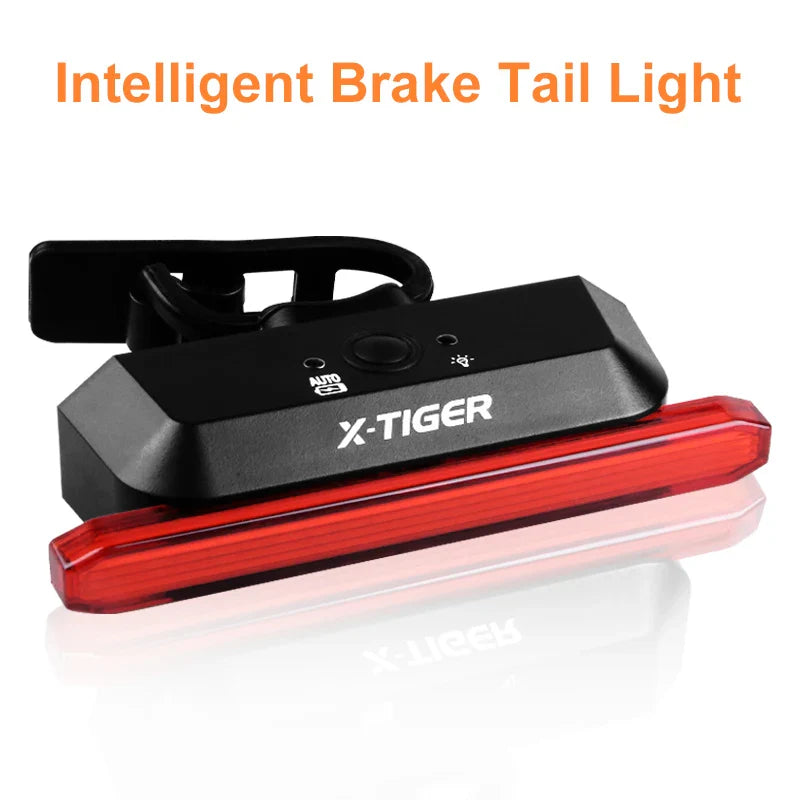 X-TIGER Smart Brake Sensing LED Bike Tail Light | USB-C