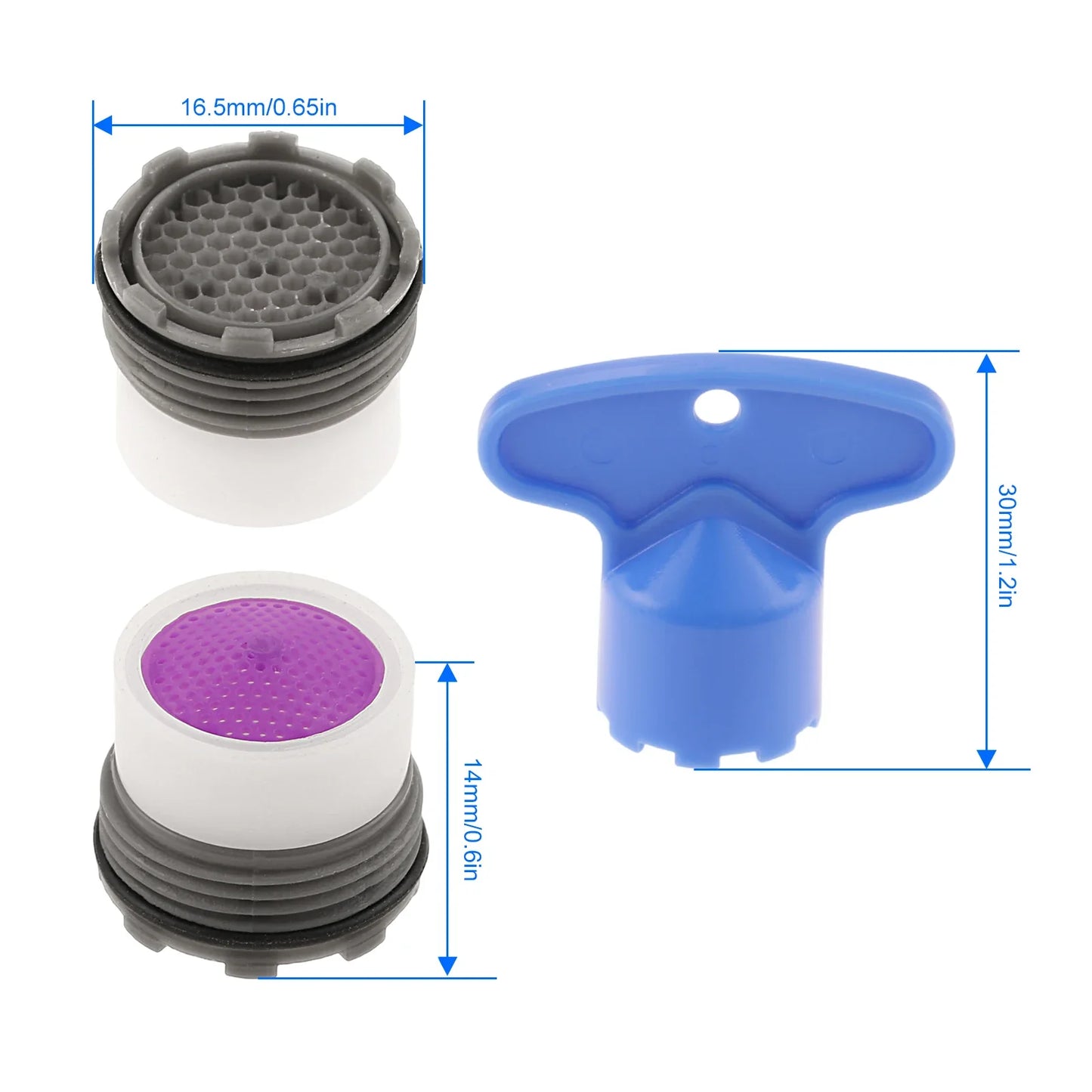 M16 M18 Faucet Aerator Set 6/10 Pcs with Wrenches | Water Saving