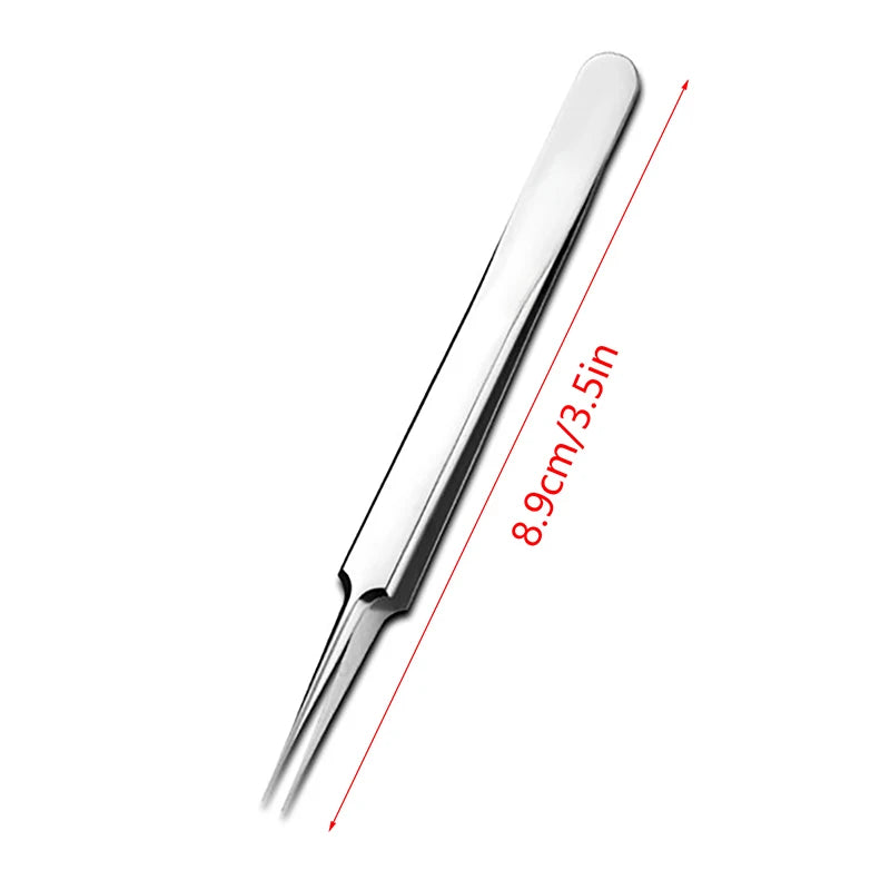 1pc 8CM Cell Pimples Blackhead Clip Tweezers Beauty Salon Special Scraping Closing Artifact Needle Tool Peaceful Pleasures Health and Wellness 8.9CMStraight