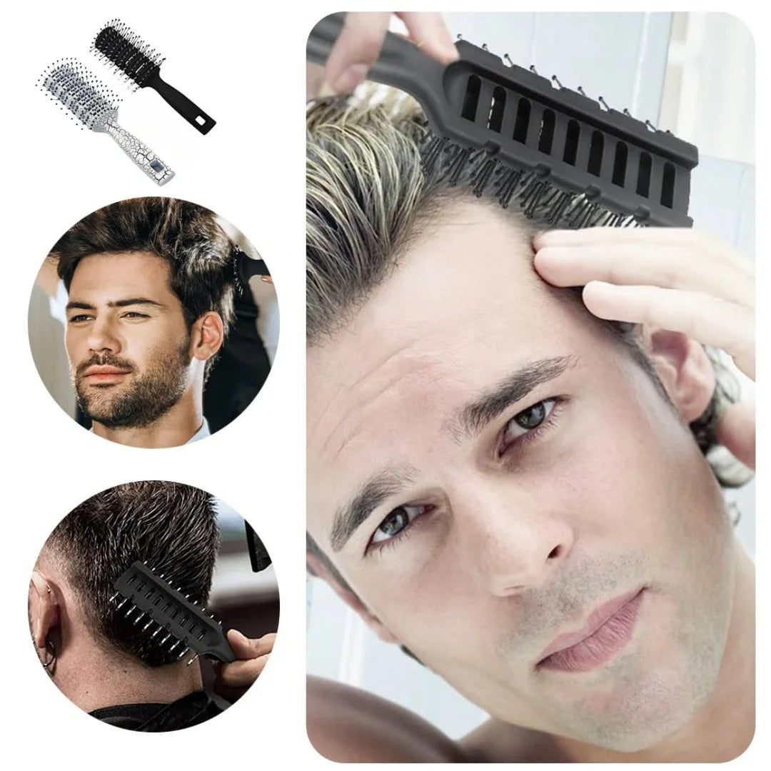 Barber Comb Fish Bone Shape Hair Brush - Hairdressing Dyeing Comb Styling Tool Professional Salon Supplies Peaceful Pleasures Health and Wellness
