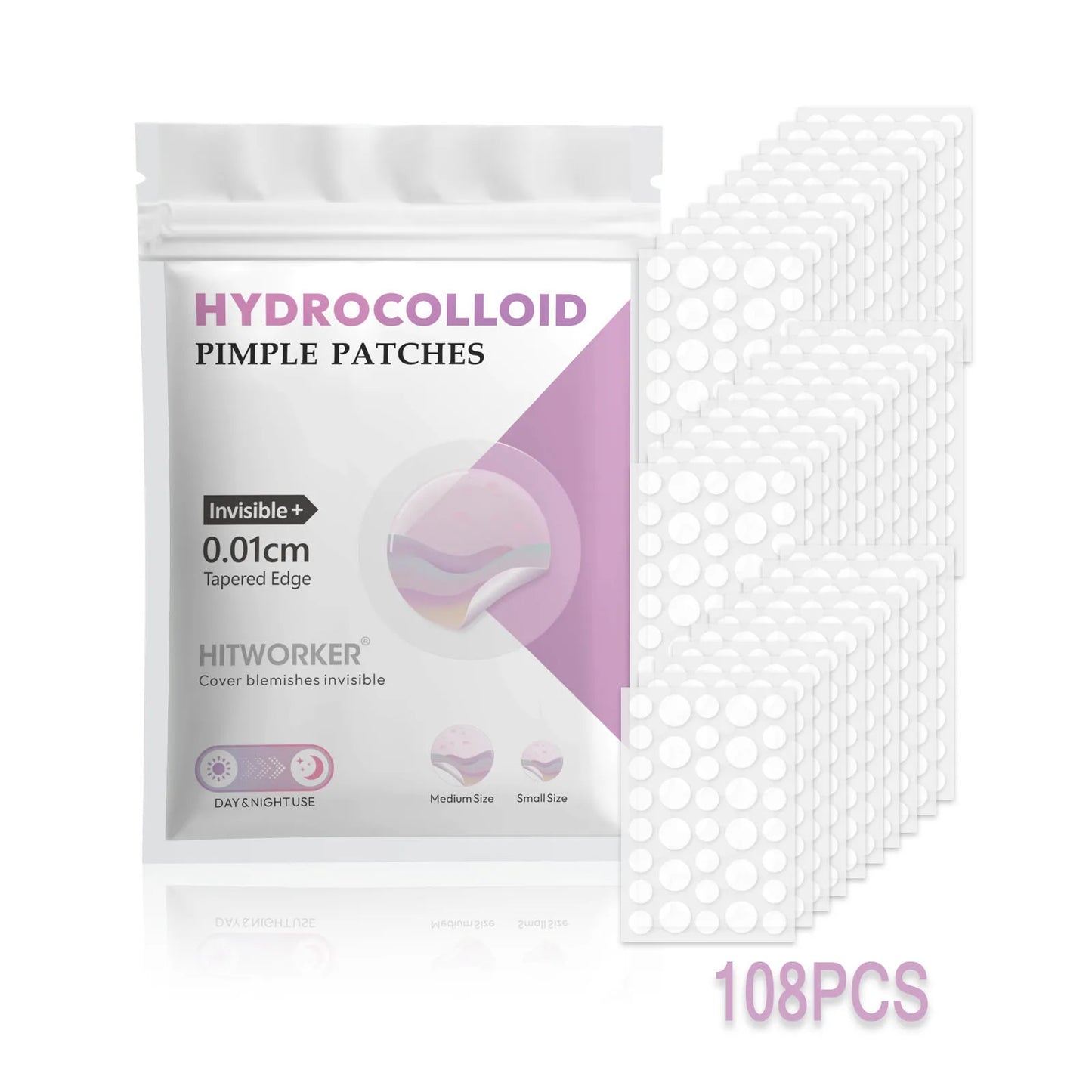Hydrocolloid Acne Spot Patches – Ultra Thin & Waterproof