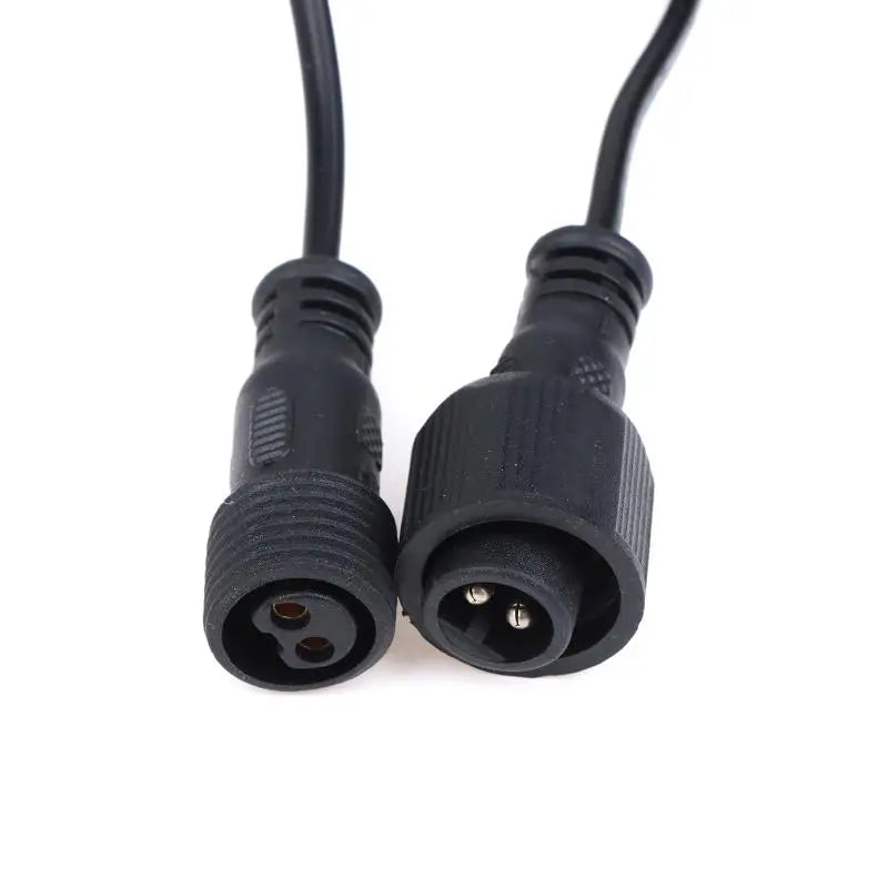 Black 5M Low Frequency Universal Solar Spotlights Waterproof Cord Extension Cable 2Pin Male To Female Connector Floodlight Cable Peaceful Pleasures Health and Wellness