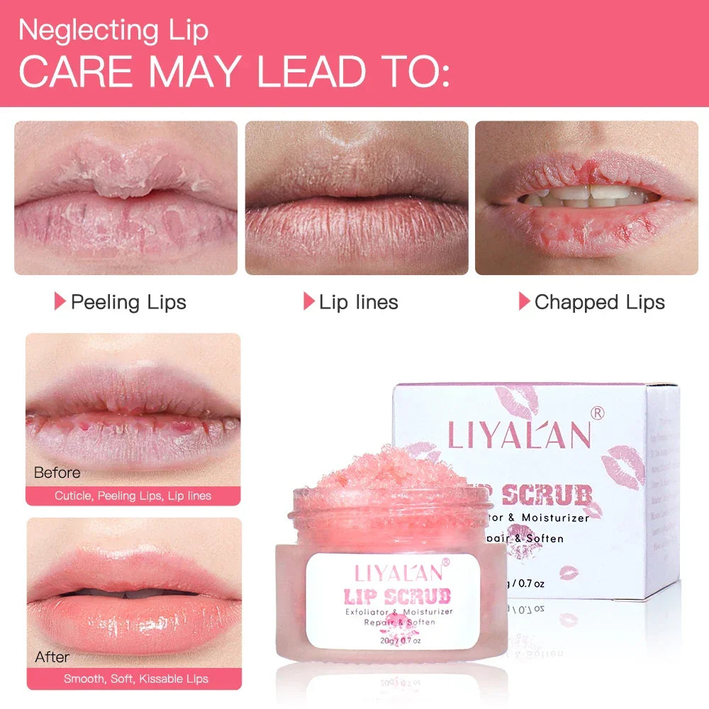 Pink Sugar Lip Scrub – Exfoliating & Moisturizing Peaceful Pleasures Health and Wellness
