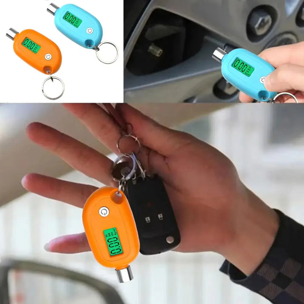 Digital Tire Pressure Gauge LCD – PSI BAR KPA | Car & Bike