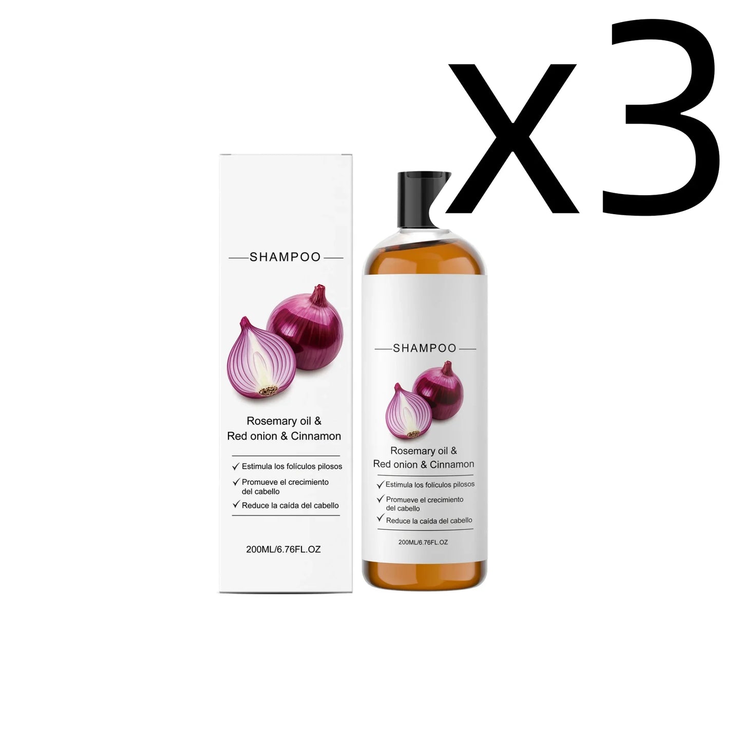 Onion & Cassia Shampoo – Strengthen, Smooth & Shine 200ml