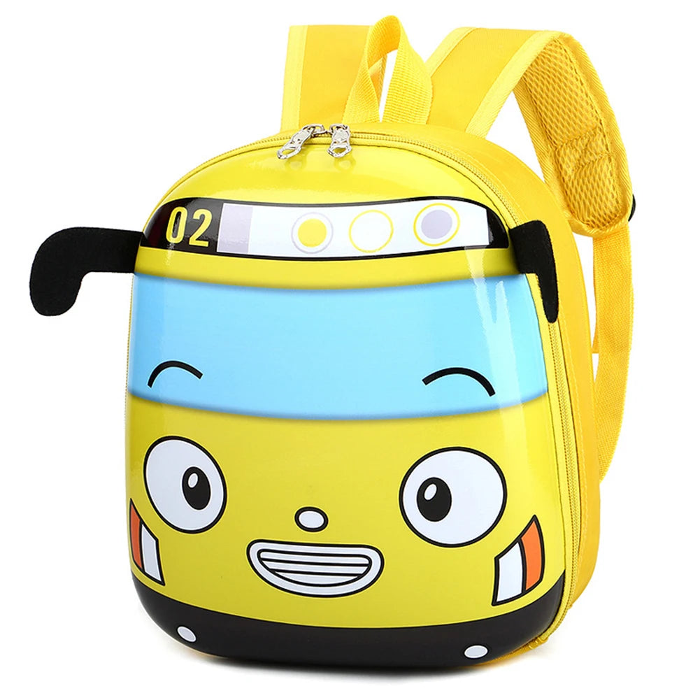 3D Cartoon Bus Toddler Backpack for Kids Peaceful Pleasures Health and Wellness