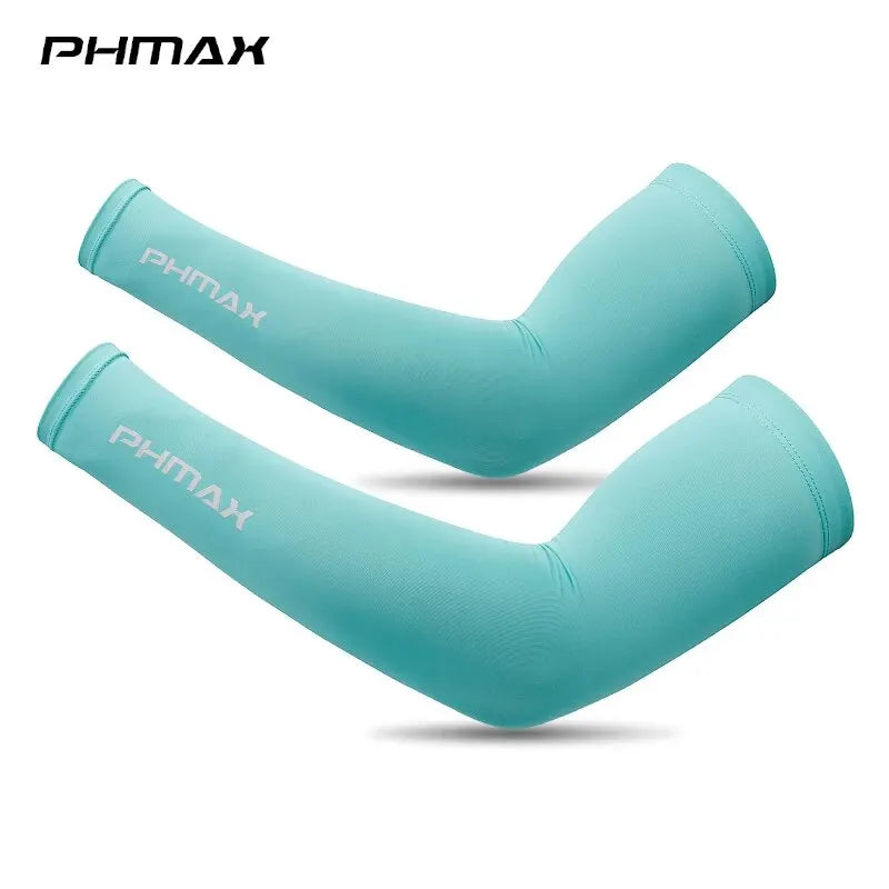 PHMAX UV Cycling Arm Sleeves – Ice Silk, Breathable Sport Cover